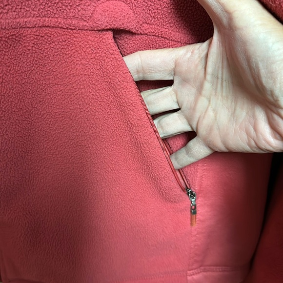 IZOD salmon color two tone Zip up warm jacket. Sixe XL - Picture 6 of 9